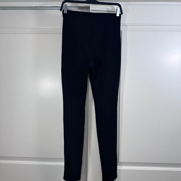 H&M Divided Split Hem & Seam Front Black Leggings S - Picture 8 of 9